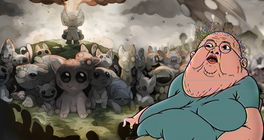 Kočku chyťte za hlavu ocas a jemně jí třete o další... - Mewgenics