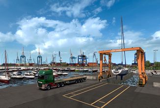 Euro Truck Simulator 2 ukazuje přístavy na Pyrenejském poloostrově
