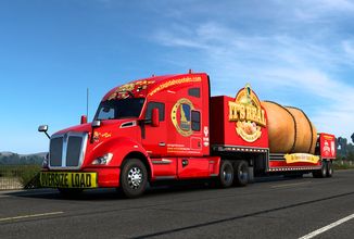 Obrovská brambora zaměstnává řidiče ve hře American Truck Simulator