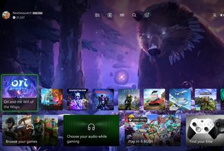 Microsoft ukazuje novou domovskou obrazovku Xboxu
