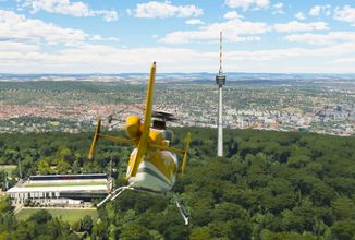 Microsoft Flight Simulator vylepšil jihozápadní Německo