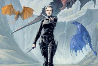 the-fourth-wing-graphic-novel-cover-shows-violet-holding-daggers-with-dragons-in-the-background.jpg
