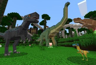 Minecraft přidává dinosaury z filmu Jurský svět