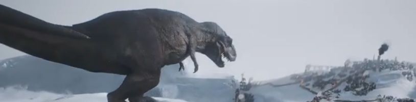 Tyrannosaurus v upoutávce na Frostpunk 2 naznačuje podporu modifikací