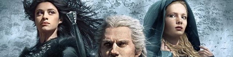 Geralt, Ciri a Yennefer na oficiálním plakátu seriálu Zaklínač