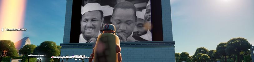 Do Fortnite dorazil interaktivní zážitek oslavující Martina Luthera Kinga