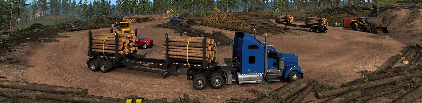 American Truck Simulator ukazuje dřevařský průmysl v Idaho