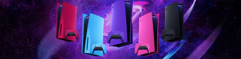 Představeny oficiální bočnice pro PlayStation 5 a nové barvy ovladače DualSense