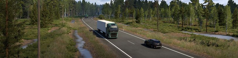 Euro Truck Simulator 2 se zaměřuje na lesy v severní Evropě