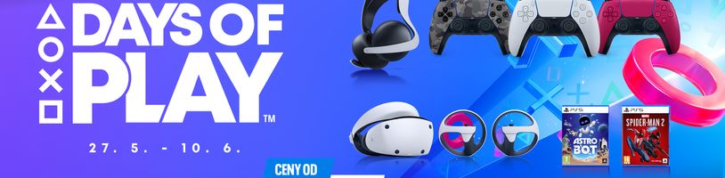 Days of Play jsou zpět! Přináší slevy na PlayStation hry a příslušenství