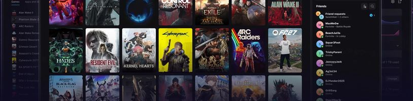Epic Games vytvořil nový launcher pomocí AI a rýpl si do Steamu
