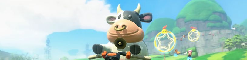 PETA kritizuje Mario Kart World kvůli kovovému kroužku v nose krávy