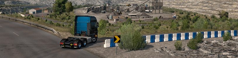 Poušť Pyrenejského poloostrova v Euro Truck Simulatoru 2