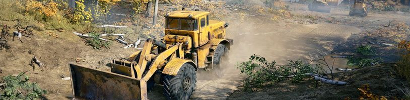 Buldozer je prvním důležitým strojem v simulaci RoadCraft