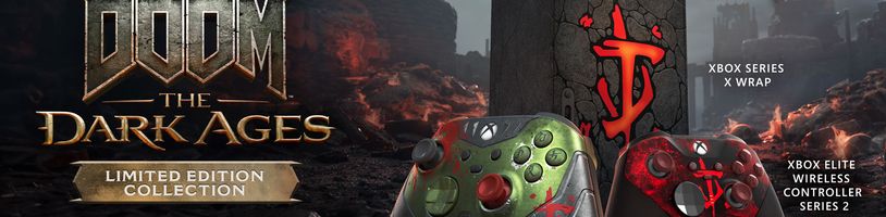 Microsoft oznámil limitovanou edici Xbox příslušenství s tematikou DOOM: The Dark Ages