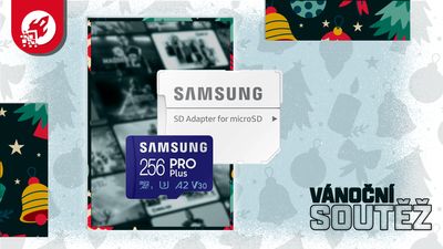 ❄️ Vánoční soutěž 7. prosince: paměťová karta Samsung micro SDXC 256GB PRO Plus