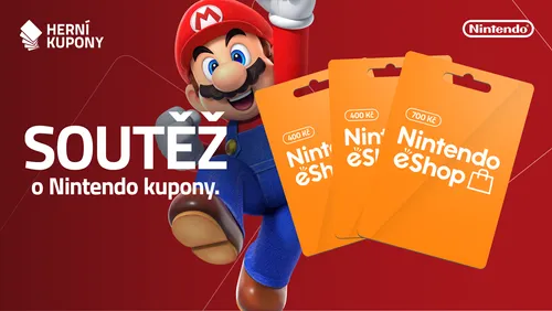 Vyhrajte kupon Nintendo v hodnotě až 700 Kč s Herní-kupony.cz
