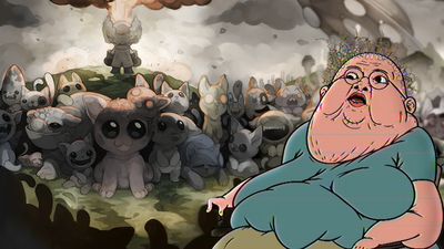 Kočku chyťte za hlavu ocas a jemně jí třete o další... - Mewgenics