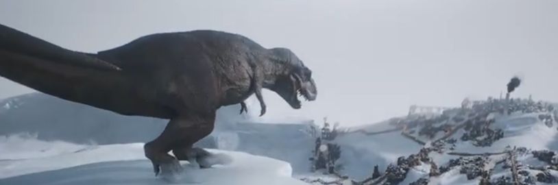 Tyrannosaurus v upoutávce na Frostpunk 2 naznačuje podporu modifikací