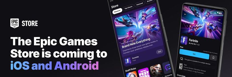 Epic Games Store míří na iOS a Android