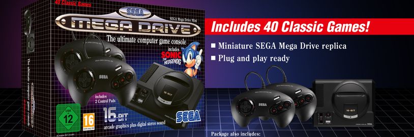 Sega přichází s mini verzí Mega Drive