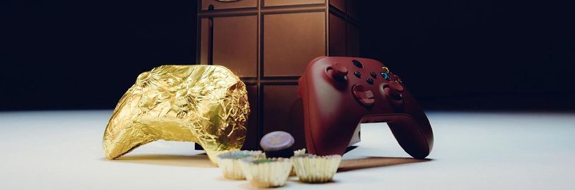 Xbox Series X s motivem Wonky doplňuje čokoládový ovladač