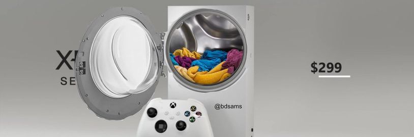 Hráči zesměšňují Xbox Series S. Konzoli přirovnávají k pračce, reproduktoru i plotýnce