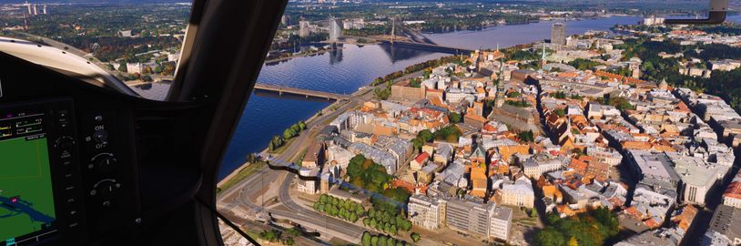 Vylepšeno Polsko a Pobaltí v Microsoft Flight Simulatoru 2024