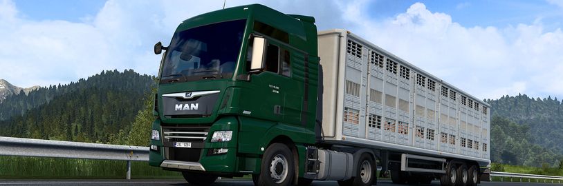 Euro Truck Simulator 2 obdrží návěsy na přepravu dobytka