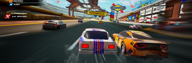 Nascar Arcade Rush promění ikonický motorsport v bláznivé závody