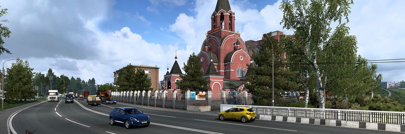 Srdce Ruska na obrázcích z Euro Truck Simulator 2