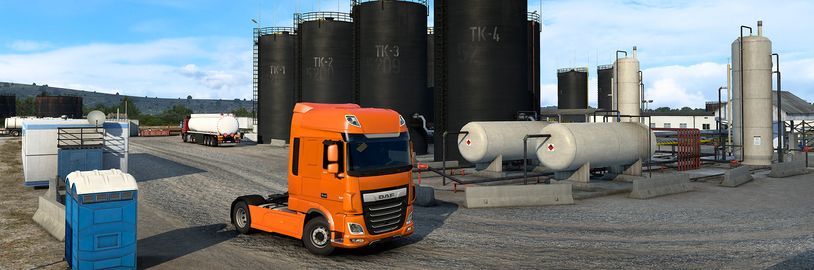 Albánský ropný průmysl v Euro Truck Simulatoru 2