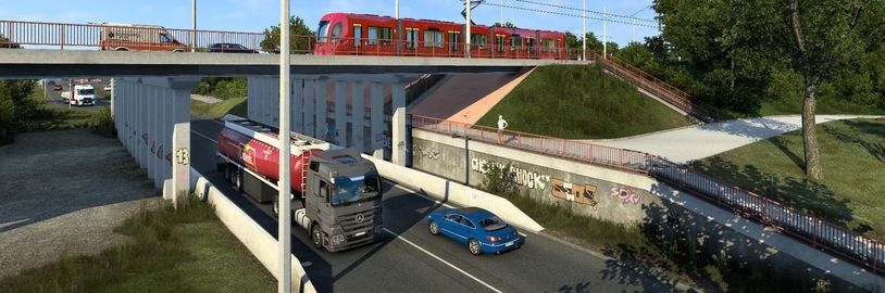 Přepracovaný německý Erfurt v Euro Truck Simulatoru 2