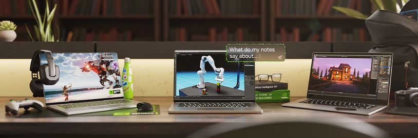 Připravte se do školy s notebooky s grafickými kartami NVIDIA GeForce RTX řady 40