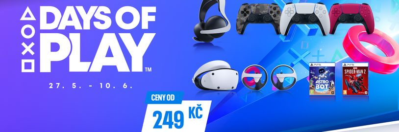 Days of Play jsou zpět! Přináší slevy na PlayStation hry a příslušenství