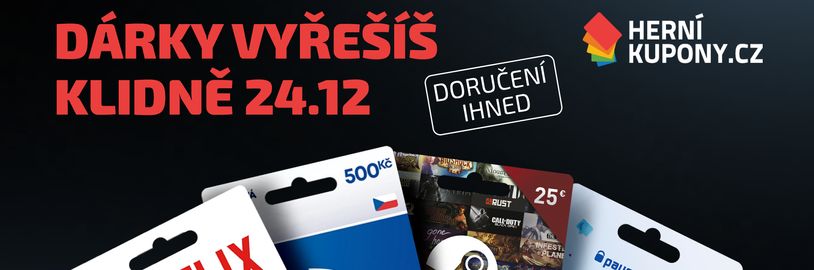 Nemáš dárky? Nestresuj se - poukazy na Steam, PlayStation a Nintendo do poslední chvíle