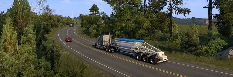 American Truck Simulator ukazuje krásnou přírodu a krajinu v Missouri