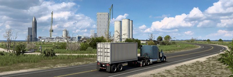 American Truck Simulator v Texasu nezapomene na vesmírný průmysl