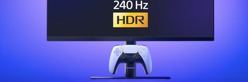 Sony představila první 27" herní monitor PlayStation s držákem pro DualSense
