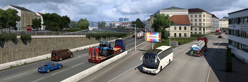 Euro Truck Simulator 2 ukazuje vylepšenou Vídeň
