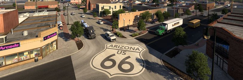 Vývojáři pro American Truck Simulator přepracovávají legendární Route 66