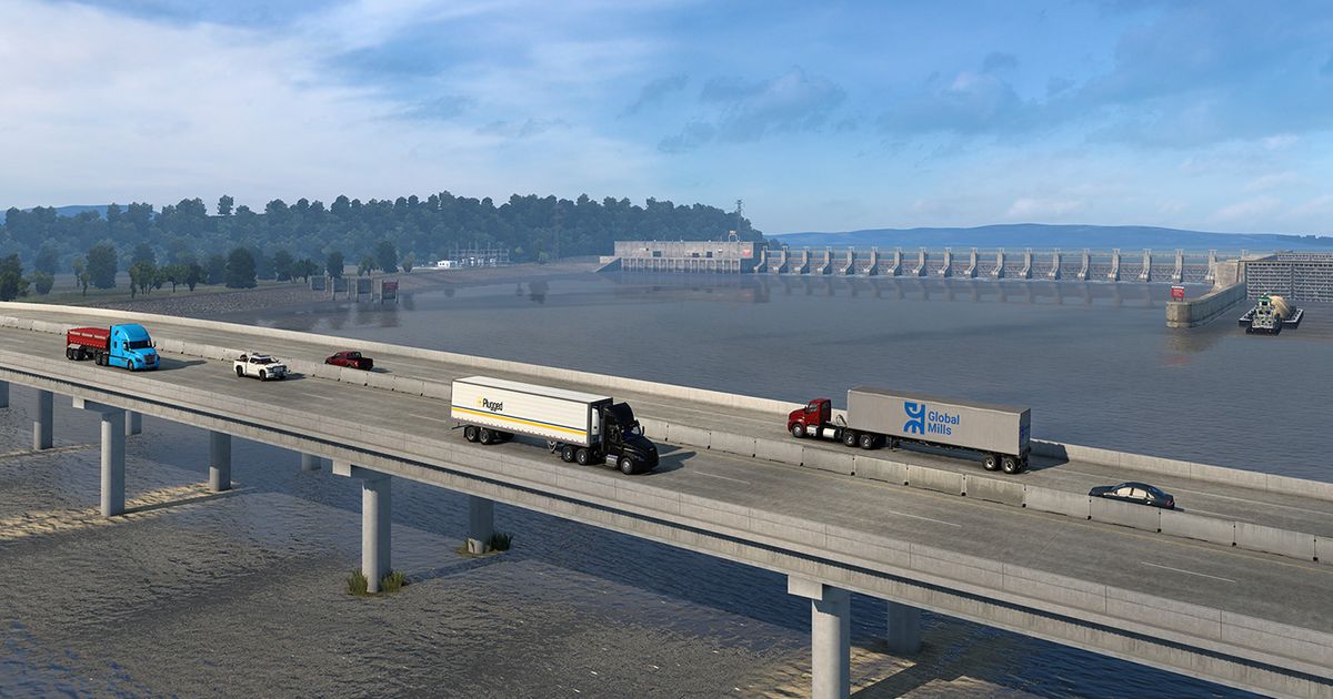 American Truck Simulator shows Oklahoma in detail