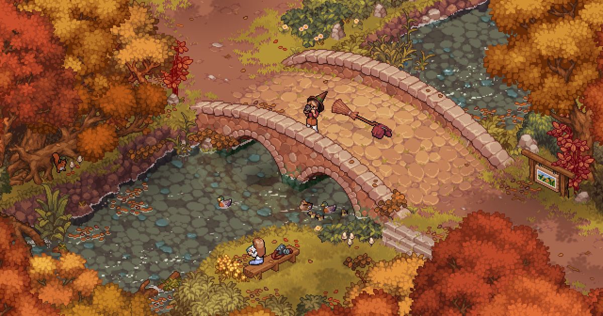 Witchbrook is a role-playing game about witches in the style of Stardew Valley.