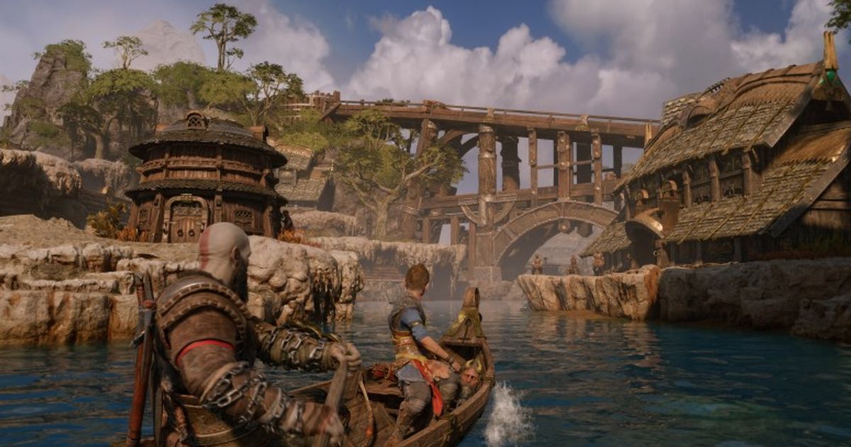 Footage from God of War: Ragnarok shows a city of dwarves