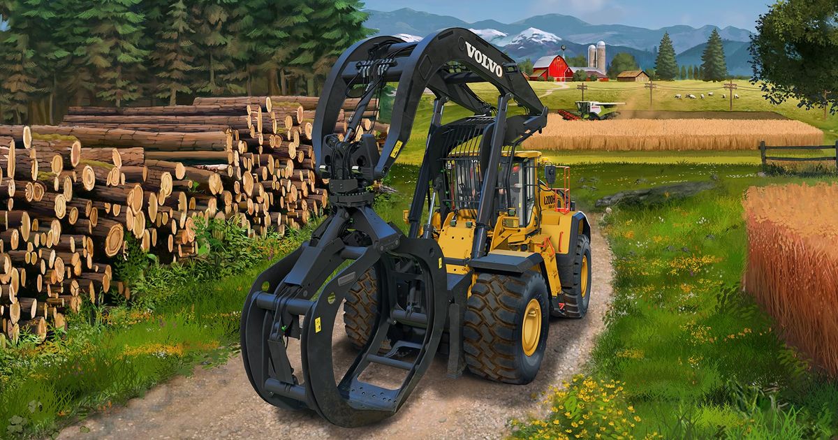 Farming Simulator 22 shows Volvo machines