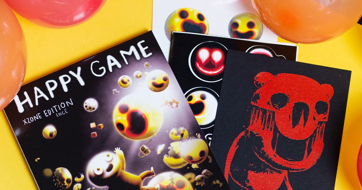 Happy Game released in physical form signed by the author