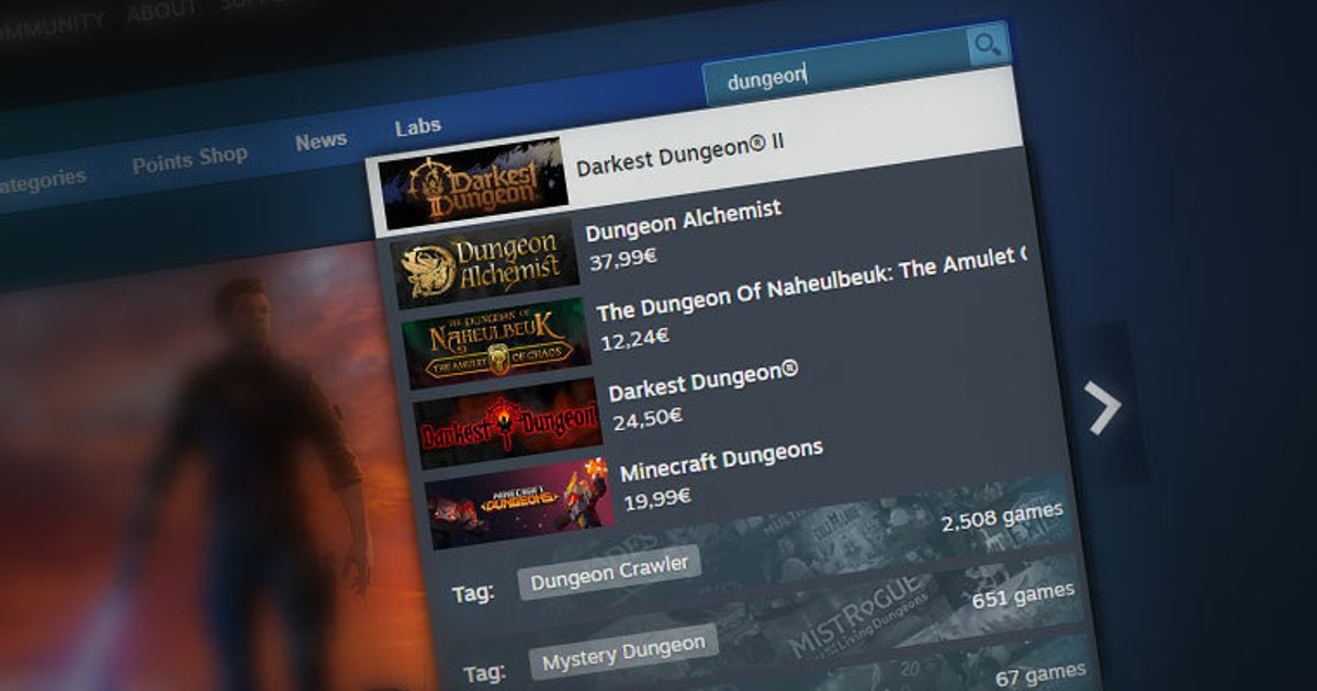 Valve has improved the search in the Steam store