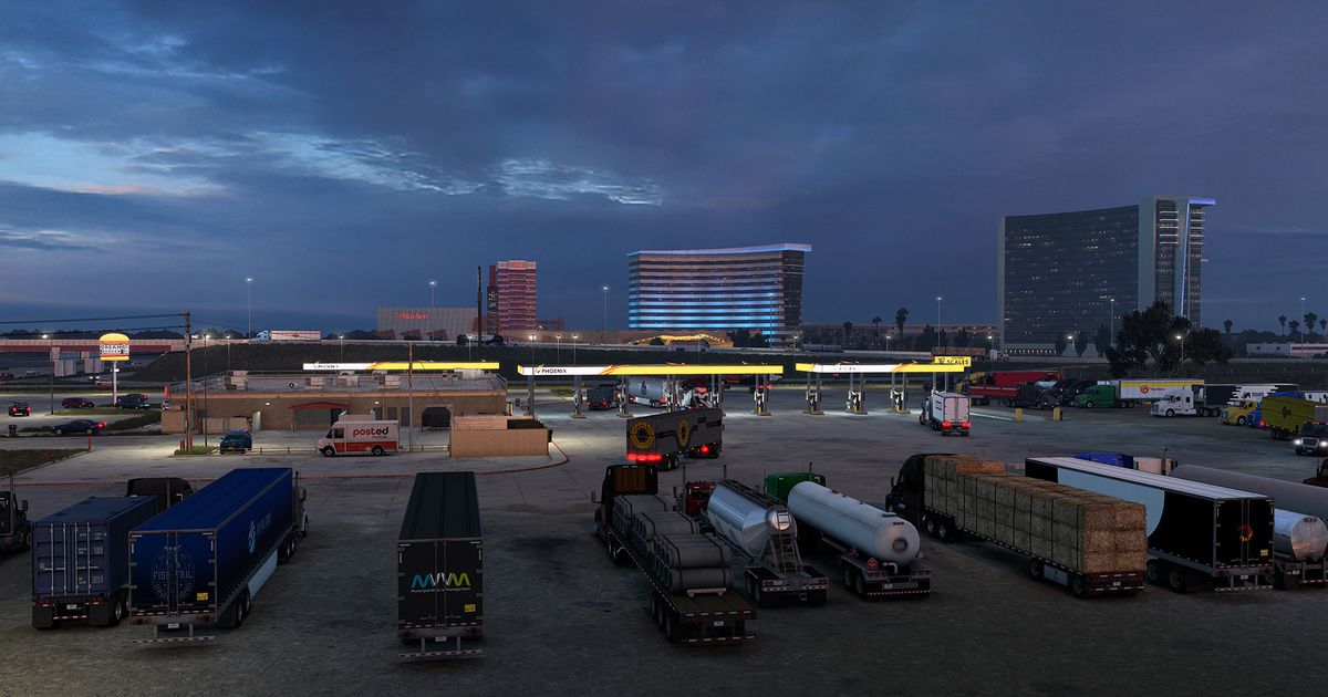 Truck tracks from Oklahoma in American Truck Simulator
