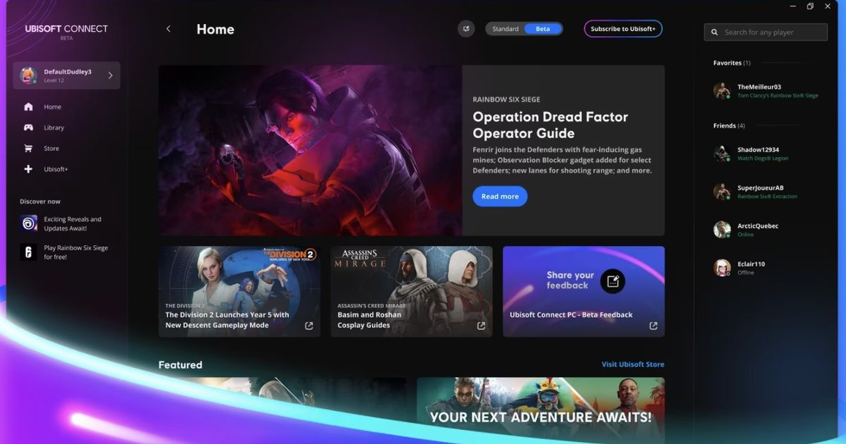 Ubisoft Connect for PC: A Game Client to Compete with Steam and GOG