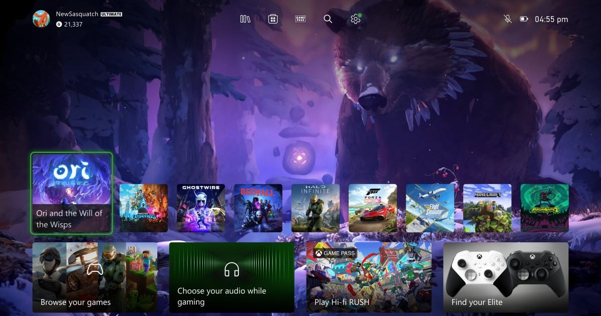 Microsoft showcases new Xbox home screen